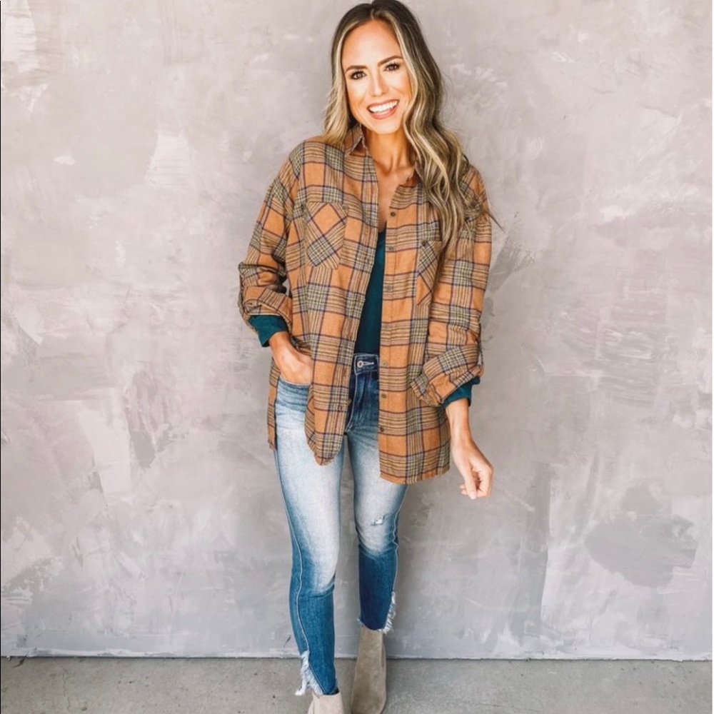 Flannel button-down by Entro, BNWOT!